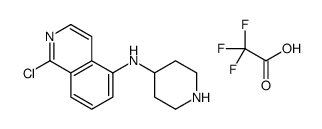1-chloro-N-piperidin-4-ylisoquinolin-5-amine,2,2,2-trifluoroacetic acid结构式