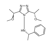 3,5--bis[(1S)-1-methoxyethyl]-N-[(1S)-1-phenylethyl]-4H-1,2,4-triazol-4-amine结构式