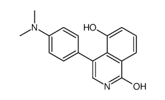 4-[4-(dimethylamino)phenyl]-5-hydroxy-2H-isoquinolin-1-one结构式