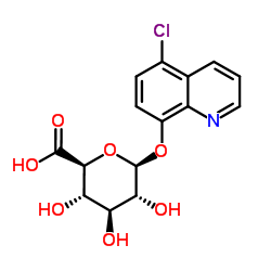 5-Chloro-8-quinolinyl β-D-glucopyranosiduronic acid结构式