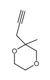 2-methyl-2-prop-2-ynyl-1,4-dioxane结构式