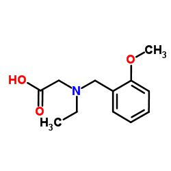 N-Ethyl-N-(2-methoxybenzyl)glycine结构式