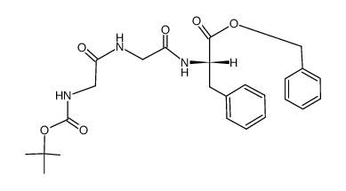 2-[2-(2-tert-butoxycarbonylamino-acetylamino)-acetylamino]-3-phenyl-propionic acid benzyl ester Structure