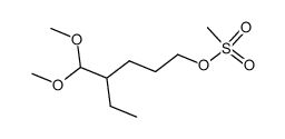1-methanesulfonyloxy-4-dimethoxymethyl-hexane Structure