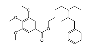 3,4,5-Trimethoxybenzoic acid 4-[ethyl(α-methylphenethyl)amino]butyl ester结构式