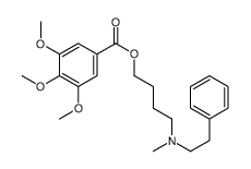 3,4,5-Trimethoxybenzoic acid 4-(N-methyl-N-phenethylamino)butyl ester Structure