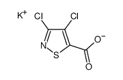 Potassium 3,4-dichloroisothiazole-5-carboxylate结构式