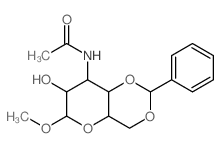 N-(3-hydroxy-4-methoxy-9-phenyl-5,8,10-trioxabicyclo[4.4.0]dec-2-yl)acetamide Structure