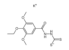 N'-(4-ethoxy-3,5-dimethoxy-benzoyl)-hydrazinecarbodithioic acid, potassium salt Structure