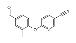 6-(4-Formyl-2-Methylphenoxy)nicotinonitrile structure