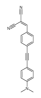 2-(4-{2-[4-(dimethylamino)phenyl]ethynyl}benzylidene)malononitrile结构式