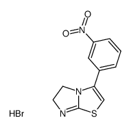 3-(3-nitro-phenyl)-5,6-dihydro-imidazo[2,1-b]thiazole, hydrobromide结构式