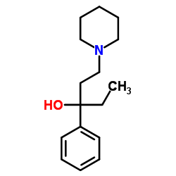 3-Phenyl-1-(1-piperidinyl)-3-pentanol结构式