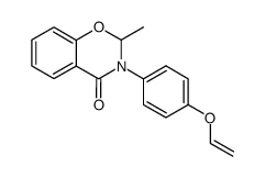 2-methyl-3-(p-vinyloxyphenyl)-2,3-dihydro-4H-1,3-benzoxazin-4-one结构式