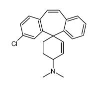 2'-chloro-N,N-dimethylspiro[cyclohex-2-ene-4,11'-dibenzo[1,3-e:1',2'-f][7]annulene]-1-amine结构式