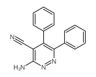 4-Pyridazinecarbonitrile,3-amino-5,6-diphenyl- structure