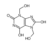 3,7-bis(hydroxymethyl)-9H-purine-2,6,8-trione Structure