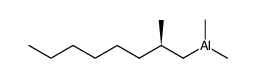 (R)-dimethyl(2-methyloctyl)aluminum Structure