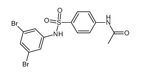 N-acetyl-sulfanilic acid-(3,5-dibromo-anilide) Structure