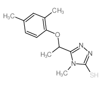 5-[1-(2,4-Dimethylphenoxy)ethyl]-4-methyl-4H-1,2,4-triazole-3-thiol Structure