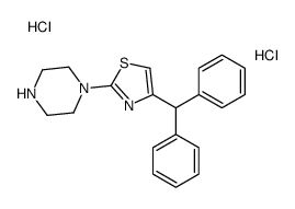 4-benzhydryl-2-piperazin-1-yl-1,3-thiazole,dihydrochloride结构式