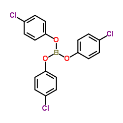 硼酸三(4-氯苯)酯结构式