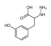 2-Hydrazino-3-(m-hydroxyphenyl)propionic acid结构式