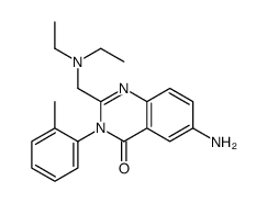 6-amino-2-(diethylaminomethyl)-3-(2-methylphenyl)quinazolin-4-one Structure