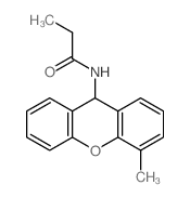 N-(4-methyl-9H-xanthen-9-yl)propanamide结构式