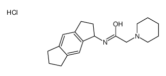 N-(1,2,3,5,6,7-hexahydro-s-indacen-1-yl)-2-piperidin-1-ylacetamide,hydrochloride Structure