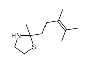 Thiazolidine, 2-(3,4-dimethyl-3-pentenyl)-2-methyl- picture