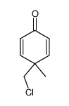 4-(chloromethyl)-4-methylcyclohexa-2,5-dien-1-one结构式