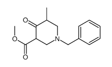 1-BENZYL-5-METHYL-4-OXO-PIPERIDINE-3-CARBOXYLIC ACID METHYL ESTER structure
