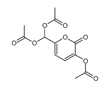 [6-(diacetyloxymethyl)-2-oxopyran-3-yl] acetate结构式