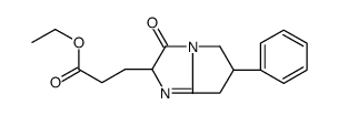 ethyl 3-(3-oxo-6-phenyl-2,5,6,7-tetrahydropyrrolo[1,2-a]imidazol-2-yl)propanoate结构式