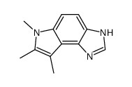 Pyrrolo[3,2-e]benzimidazole, 1,6-dihydro-6,7,8-trimethyl- (9CI) structure