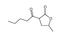 5-methyl-3-pentanoyl-dihydro-furan-2-one Structure