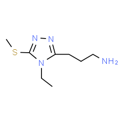 4H-1,2,4-Triazole-3-propanamine,4-ethyl-5-(methylthio)-(9CI) structure