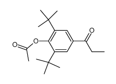 4-acetoxy-3,5-di-t-butylpropiophenone Structure