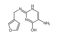 5-amino-2-(furan-3-ylmethylamino)-1H-pyrimidin-6-one结构式