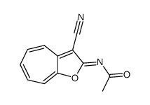 2-acetylimino-2H-cyclohepta[b]furan-3-carbonitrile结构式