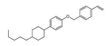 1-ethenyl-4-[[4-(4-pentylcyclohexyl)phenoxy]methyl]benzene Structure