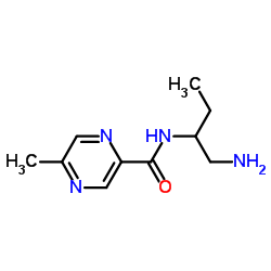 Pyrazinecarboxamide, N-[1-(aminomethyl)propyl]-5-methyl- (9CI)结构式