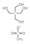 methanesulfonic acid; tetrakis(hydroxymethyl)phosphanium Structure