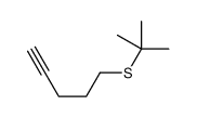 5-tert-butylsulfanylpent-1-yne结构式