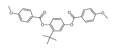 1,4 bis(4'-methoxybenzoyloxy) t-butylphenylene结构式