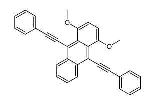 1,4-dimethoxy-9,10-bis(2-phenylethynyl)anthracene Structure