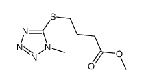 methyl 4-(1-methyltetrazol-5-yl)sulfanylbutanoate结构式