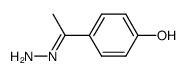 Ethanone,1-(4-hydroxyphenyl)-,hydrazone Structure