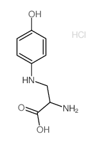 2-amino-3-[(4-hydroxyphenyl)amino]propanoic acid结构式